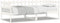 vidaXL - Slaapbank - zonder - matras - 90x200 - cm - massief - grenenhout - wit