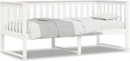 vidaXL - Slaapbank - zonder - matras - 90x200 - cm - massief - grenenhout - wit