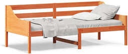 vidaXL - Slaapbank - zonder - matras - 90x200 - cm - massief - grenenhout - wasbruin