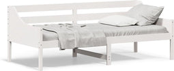 vidaXL - Slaapbank - zonder - matras - 90x200 - cm - massief - grenenhout - wit