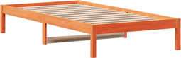 vidaXL - Slaapbank - zonder - matras - 90x200 - cm - massief - grenenhout - wasbruin