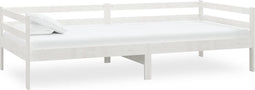 vidaXL - Slaapbank - zonder - matras - 90x200 - cm - massief - grenenhout - wit