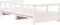 vidaXL - Slaapbank - zonder - matras - 90x200 - cm - massief - grenenhout - wit