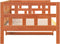 vidaXL - Slaapbank - zonder - matras - 90x200 - cm - massief - grenenhout - wasbruin