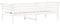 vidaXL - Slaapbank - zonder - matras - 90x200 - cm - massief - grenenhout - wit