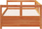 vidaXL - Slaapbank - zonder - matras - 90x200 - cm - massief - grenenhout - wasbruin