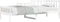 vidaXL - Slaapbank - zonder - matras - 90x200 - cm - massief - grenenhout - wit
