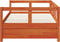 vidaXL - Slaapbank - zonder - matras - 90x200 - cm - massief - grenenhout - wasbruin