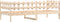 vidaXL - Slaapbank - zonder - matras - 90x200 - cm - massief - grenenhout