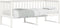 vidaXL - Slaapbank - zonder - matras - 90x200 - cm - massief - grenenhout - wit