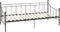 vidaXL - Slaapbankframe - metaal - grijs - 90x200 - cm