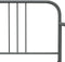 vidaXL - Slaapbankframe - metaal - grijs - 90x200 - cm