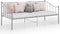 vidaXL - Slaapbankframe - metaal - grijs - 90x200 - cm