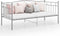 vidaXL - Slaapbankframe - metaal - grijs - 90x200 - cm