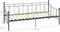 vidaXL - Slaapbankframe - metaal - grijs - 90x200 - cm