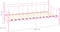 vidaXL - Slaapbankframe - metaal - roze - 90x200 - cm