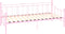 vidaXL - Slaapbankframe - metaal - roze - 90x200 - cm