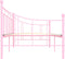 vidaXL - Slaapbankframe - metaal - roze - 90x200 - cm