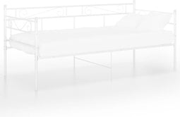 vidaXL - Slaapbankframe - metaal - wit - 90x200 - cm