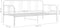 vidaXL - Slaapbankframe - metaal - wit - 90x200 - cm
