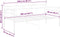 vidaXL - Slaapbankframe - metaal - wit - 90x200 - cm