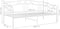 vidaXL - Slaapbankframe - metaal - wit - 90x200 - cm