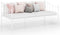 vidaXL - Slaapbankframe - metaal - wit - 90x200 - cm