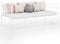 vidaXL - Slaapbankframe - metaal - wit - 90x200 - cm