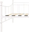 vidaXL - Slaapbankframe - metaal - wit - 90x200 - cm