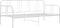 vidaXL - Slaapbankframe - metaal - wit - 90x200 - cm