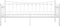 vidaXL - Slaapbankframe - metaal - wit - 90x200 - cm