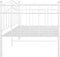 vidaXL - Slaapbankframe - metaal - wit - 90x200 - cm