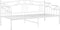 vidaXL - Slaapbankframe - metaal - wit - 90x200 - cm