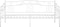 vidaXL - Slaapbankframe - metaal - wit - 90x200 - cm