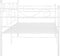 vidaXL - Slaapbankframe - metaal - wit - 90x200 - cm
