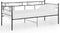 vidaXL - Slaapbankframe - metaal - zwart - 90x200 - cm