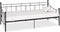 vidaXL - Slaapbankframe - metaal - zwart - 90x200 - cm
