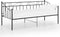 vidaXL - Slaapbankframe - metaal - zwart - 90x200 - cm