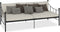 vidaXL - Slaapbankframe - metaal - zwart - 90x200 - cm