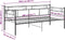 vidaXL - Slaapbankframe - metaal - zwart - 90x200 - cm