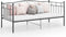 vidaXL - Slaapbankframe - metaal - zwart - 90x200 - cm