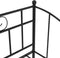 vidaXL - Slaapbankframe - metaal - zwart - 90x200 - cm