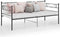 vidaXL - Slaapbankframe - metaal - zwart - 90x200 - cm