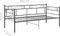 vidaXL - Slaapbankframe - metaal - zwart - 90x200 - cm