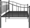 vidaXL - Slaapbankframe - metaal - zwart - 90x200 - cm