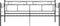vidaXL - Slaapbankframe - metaal - zwart - 90x200 - cm