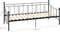 vidaXL - Slaapbankframe - metaal - zwart - 90x200 - cm