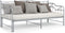 vidaXL - Slaapbankframe - uittrekbaar - metaal - grijs - 90x200 - cm