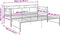 vidaXL - Slaapbankframe - uittrekbaar - metaal - grijs - 90x200 - cm