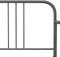 vidaXL - Slaapbankframe - uittrekbaar - metaal - grijs - 90x200 - cm